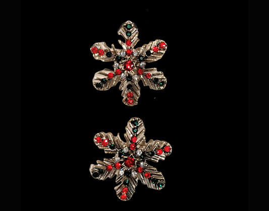 Christmas Snowflake Brooches