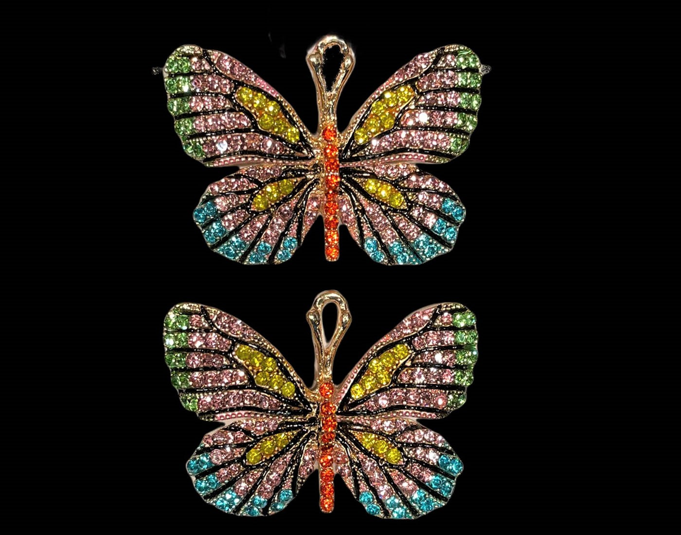 Pastel Butterfly Brooch Set