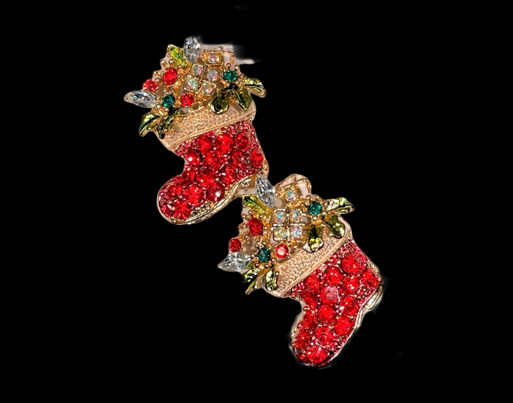 Christmas Stocking Brooches