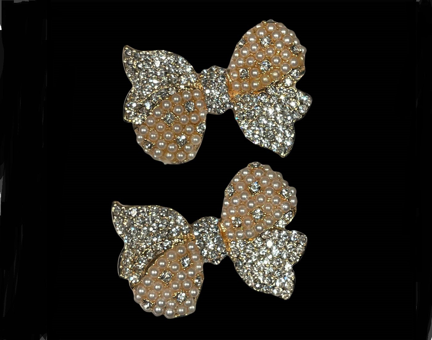 Gold & Silver Bow Brooches